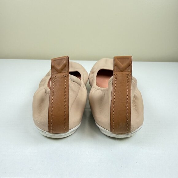 EUC Mercedes Castillo Carola Ballet Flats in Beige Leather - Picture 4 of 8